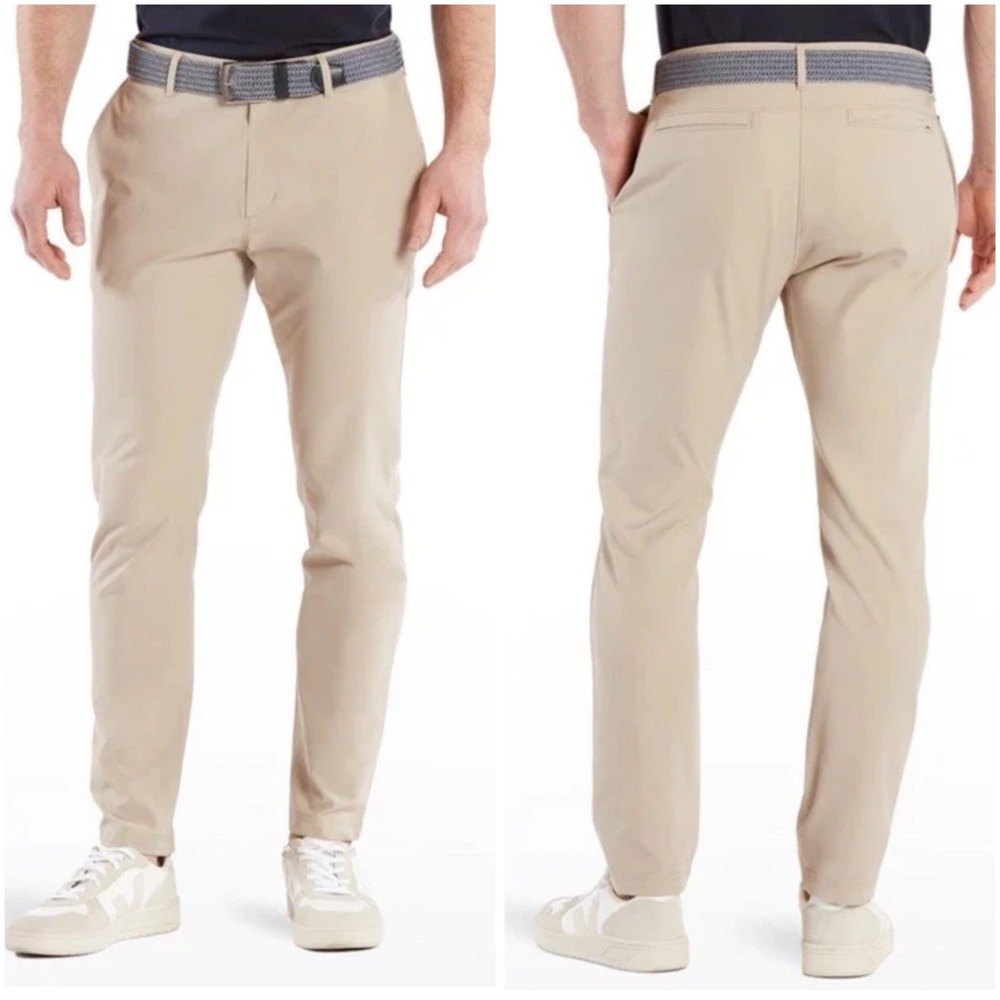 Public Rec VIP Chinos Sand Beige Mens 40x32 Slim Straight Performance Pants